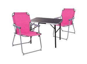 4262445852699 - - 3tlg Campingmöbel Set Pink-X35000310+2xMPO2600PI