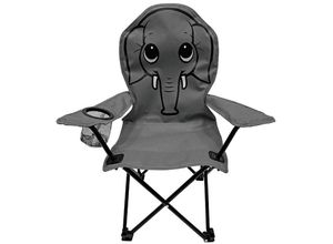 4262445854488 - Kinder Anglersessel mit Getränkehalter Elefant-MCM1000-dunkelgrau-elefant