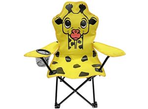 4262445854495 - - Kinder Anglersessel mit Getränkehalter Giraffe-MCM1000-gelb-giraffe