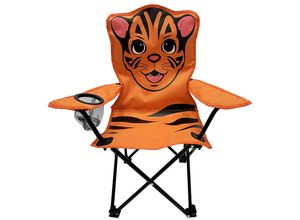 4262445854501 - - Kinder Anglersessel mit Getränkehalter Tiger-MCM1000-orange-tiger