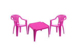 4262445855478 - - Kinder Sitzgarnitur 3-teilig Pink-SBT001CV-Pink