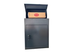 4262456960062 - Jet-Line® Paketbox Paketablage Briefbox mit Paketfach Gr L Metall anthrazit 59x365x455cm