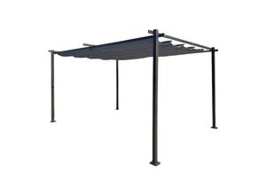 4262456960499 - Jet-line Pavillon Luxor Light Pergola Überdachung Sonnenschutz Terrasse Garten anthrazit