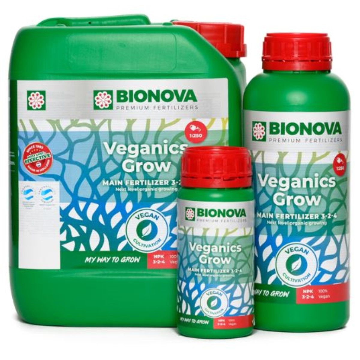 4262457451484 - Bio Nova Veganics Grow 1L 5L und 20L