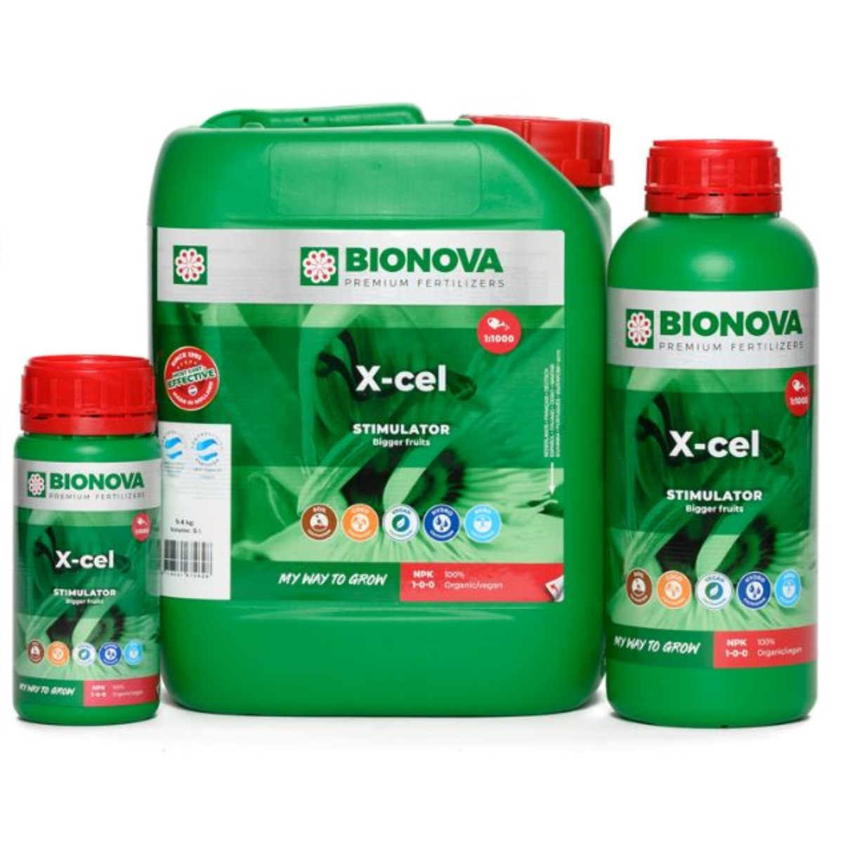 4262457451576 - Bio Nova X-Cel Wachstum & Blüte Booster 250ml 1L 5L und 20L