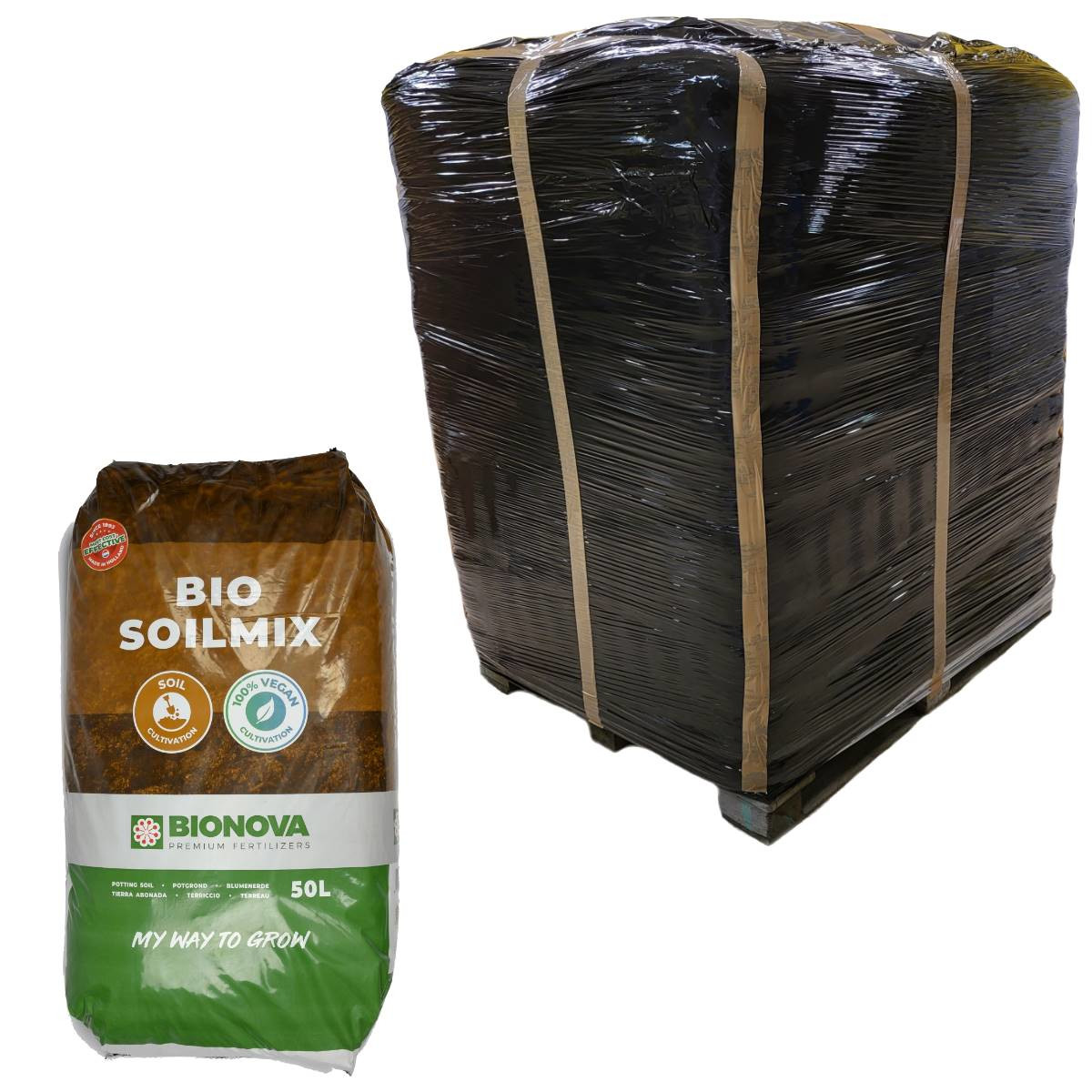 4262457454850 - Bio Nova Erde Bionova Soilmix Palette 65 x 50 Liter