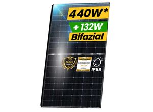 4262472910546 - Epp 440W Bifaziales Glas Solarmodul - Hochleistungs-Photovoltaikpanel