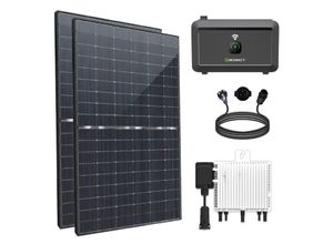 4262472917491 - Epp 1000W Balkonkraftwerk 800W mit Speicher Photovoltaik Solaranlage mit Deye 800W WIFI Wechselrichter Smart Mini PV Anlage