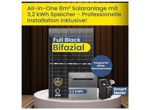 4262475475028 - Epp 2000W PV Anlage mit Speicher 800W Wechselrichter All in One inkl Balkonkraftwerk Montage & Anker Solix 96kWh