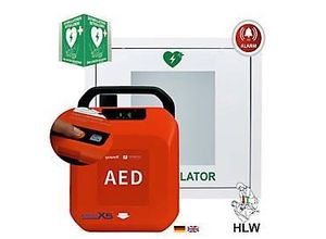 4262483650332 - Defibrillator MedX5 HeartSave Y für Innen manuelle Schockabgabe Sprachausgabe DE EN IP55 Metall-Wandkasten inkl Alarm mit HLW-Feedback-Sensor