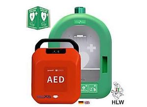 4262483650530 - Defibrillator MedX5 HeartSave YA automatische Schockabgabe Sprachausgabe DE EN IP55 PVC-Wandkasten inkl Alarm mit HLW-Feedback-Sensor
