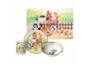 4262487290183 - Kindergeschirr mit Platzset Hoftiere