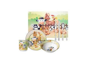 4262487290190 - Kindergeschirr mit Platzset & Besteck Hoftiere