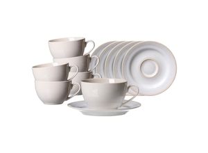 4262487293344 - Kaffeetassen mit Untertassen Laredo 220 ml 6er Set