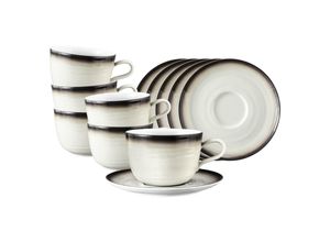 4262487295980 - Milchkaffeetassen mit Untertassen Terra 400 ml 6er Set