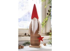 4262496610767 - Dekofigur Wichtel Tomte aus recyceltem Holz 43 cm hoch Weihnachtswichtel Weihnachtsdeko