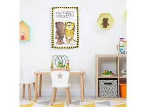 4262513380154 - Leinwandbild LUCKYLINDE Der kleine Bär und der kleine Tiger - Du bist so schön bunt B30cm H45cm T2cm Canvas Holzrahmen Bilder Exklusive JANOSCH Kindermotive