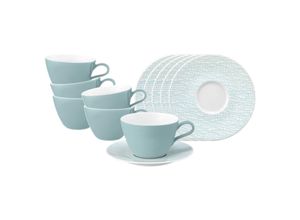 4262517045172 - Milchkaffeetassen mit Untertassen Life Fashion 370 ml 6er Set