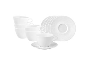 4262517045189 - Milchkaffeetassen mit Untertassen Life Fashion 370 ml 6er Set
