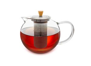 4270001364319 - Sencha Teekanne 18 l Edelstahl-Siebeinsatz Borosilikatglas Deckel