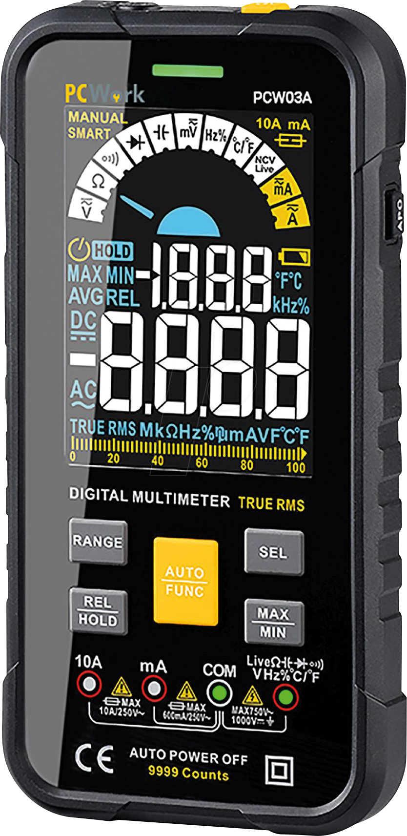 4270002353183 - Pcwork - Intelligentes Digitalmultimeter Hd-Farbdisplay Pcw03a