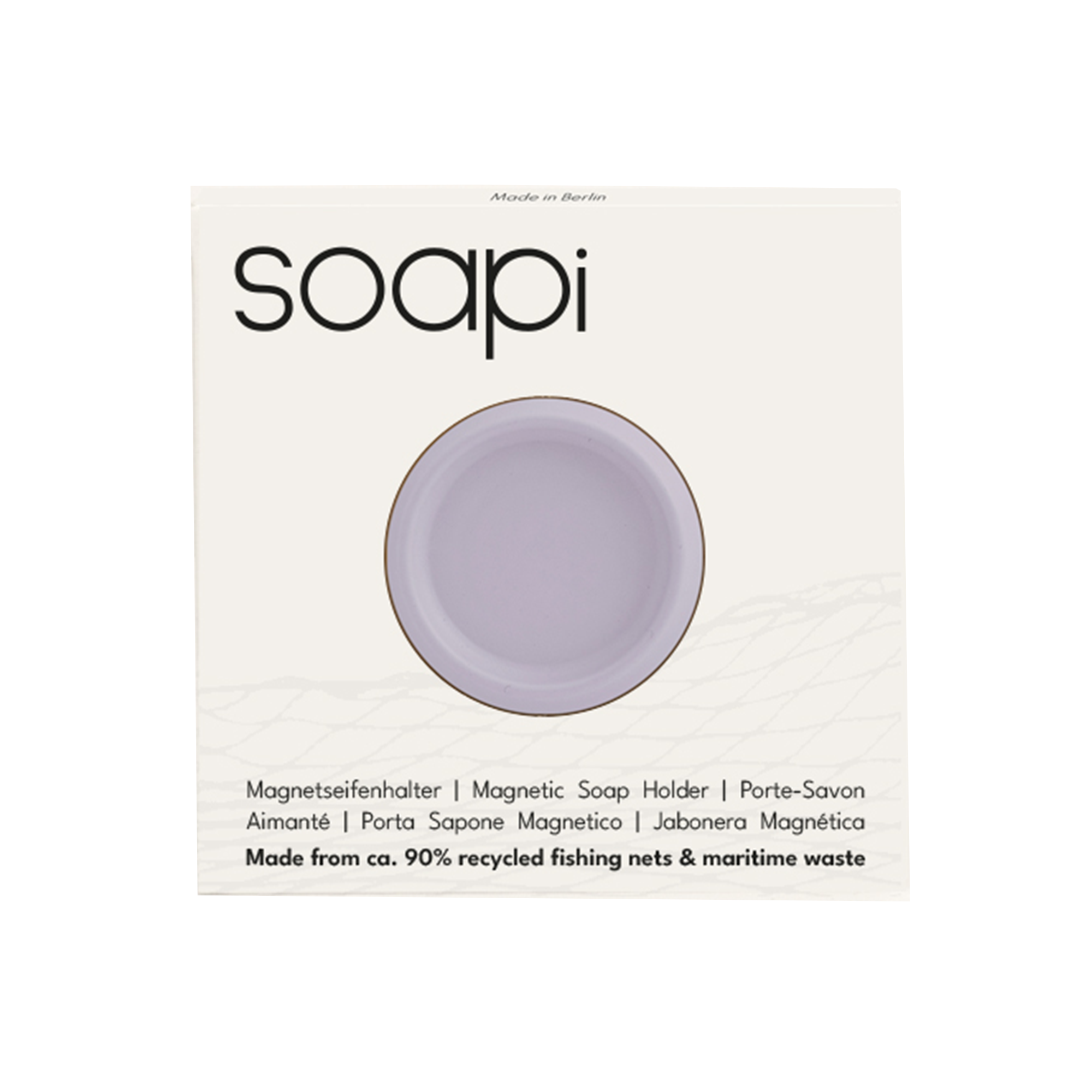 4270003638623 - Seifenhalter Magnet recycelt aus Fischernetzen für Küche und Bad