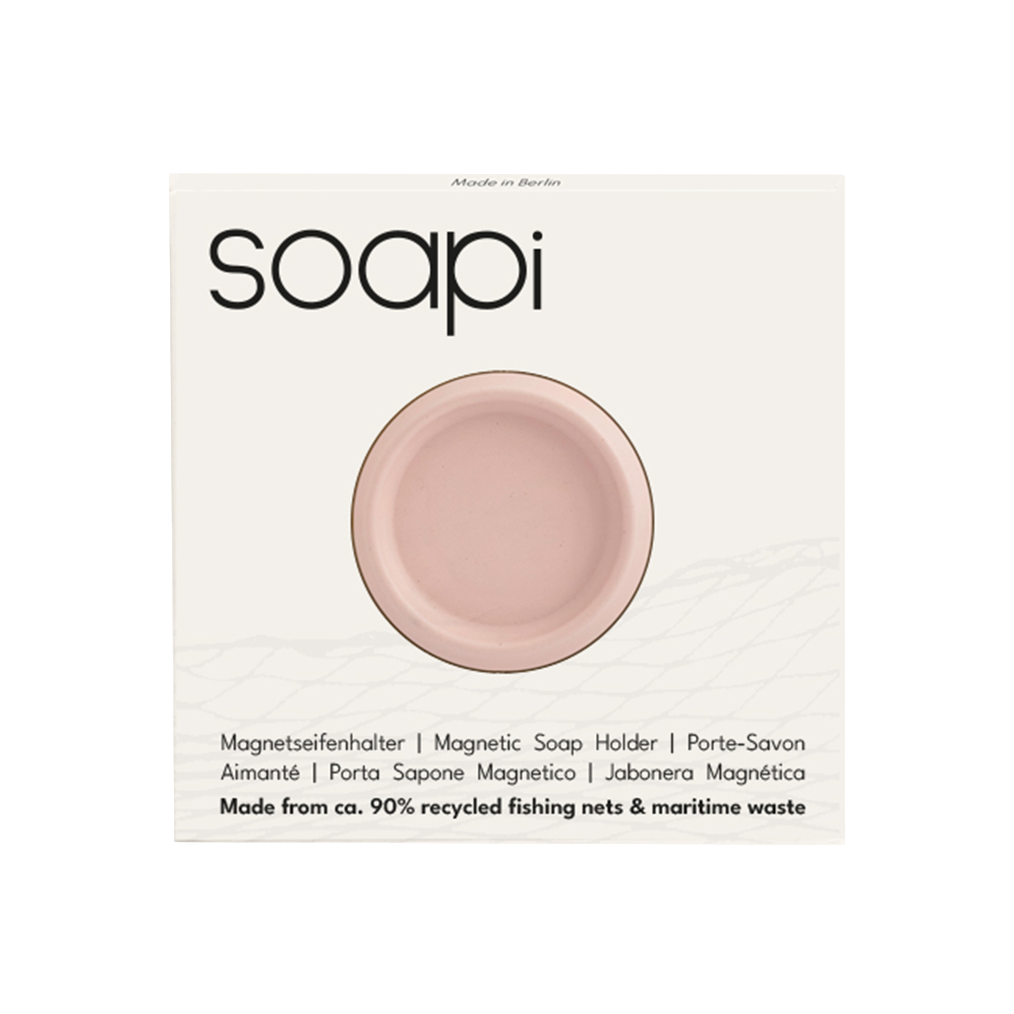 4270003638630 - Seifenhalter Magnet recycelt aus Fischernetzen für Küche und Bad
