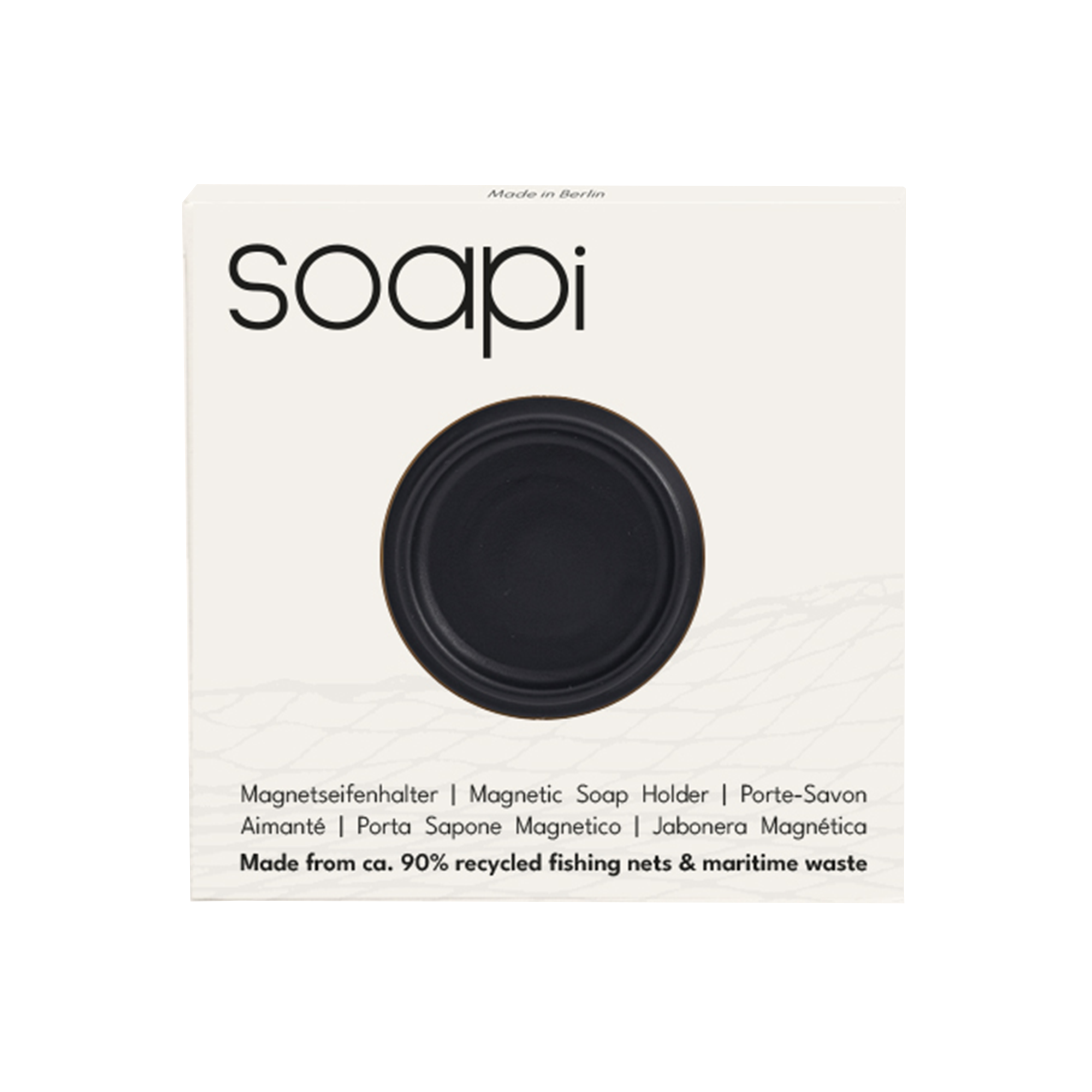 4270003638661 - Seifenhalter Magnet recycelt aus Fischernetzen für Küche und Bad