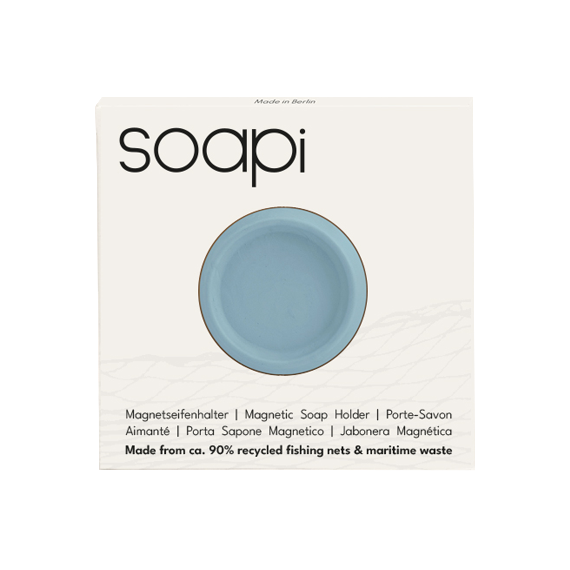 4270003638692 - Seifenhalter Magnet recycelt aus Fischernetzen für Küche und Bad