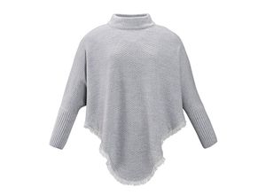 4270003712408 - Poncho Lena (Farbe grau melange)