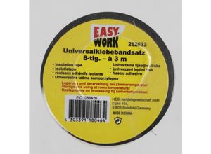 4303391180464 - Buri - 6x Universal Klebeband 3m 8 Rollen Farben Bunt Pack Paket Haushalt Montage Auto