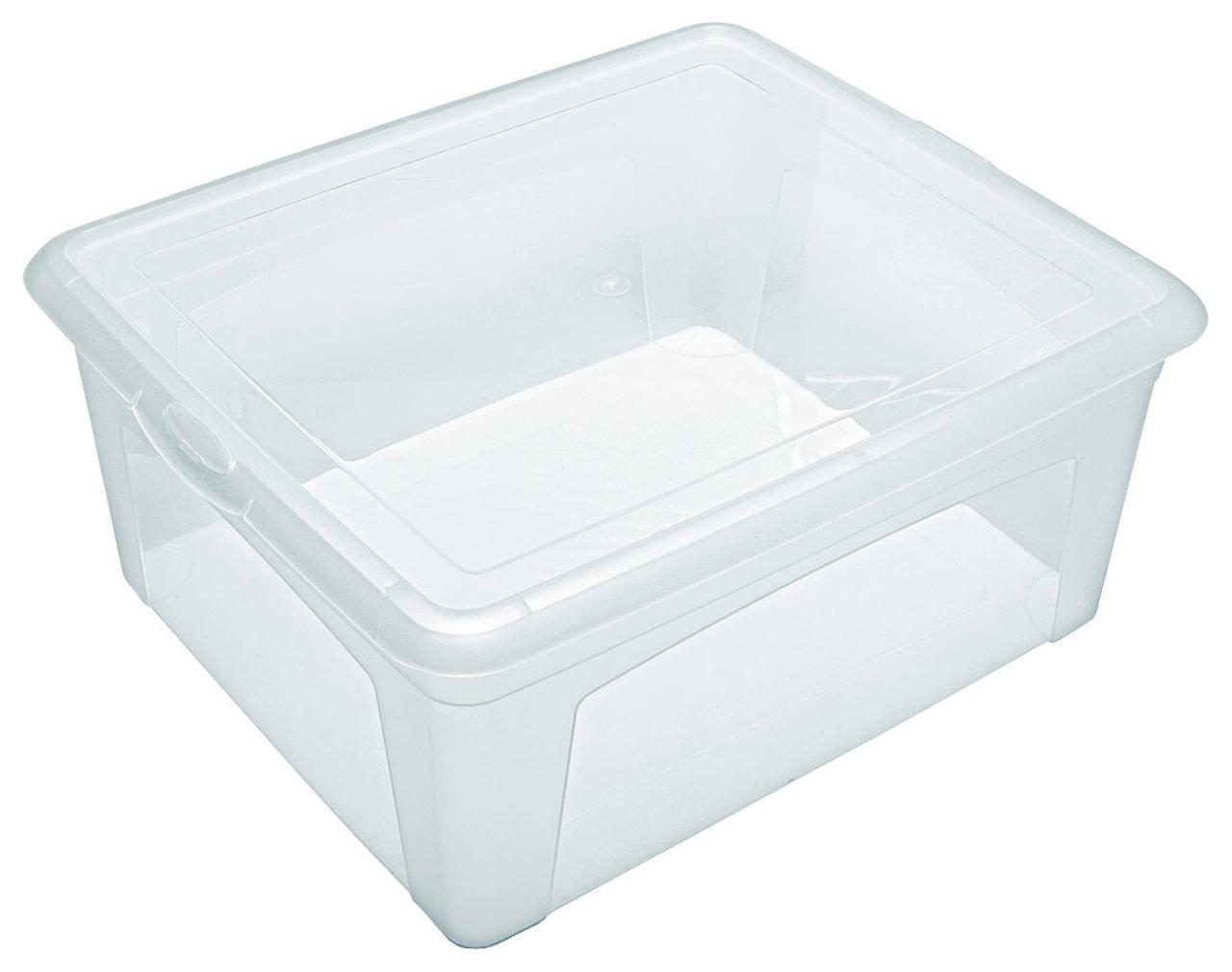 4305615394763 - flink & sauber Aufbewahrungsboxen F&S Allzweckbox XL mit Deckel 170 l - 400 x 350 x 170 cm transparent