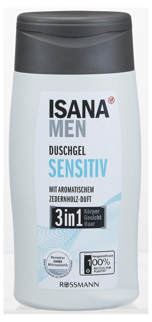 4305615407609 - ISANA MEN 3in1 SENSITIV Duschgel 300 ml