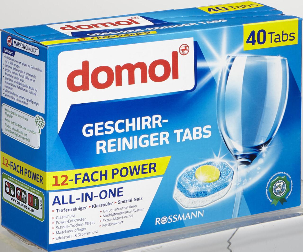 4305615596570 - domol 12-FACH POWER Spülmaschinentabs 40 St