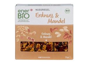 4305615678832 - enerBiO Bio Erdnuss & Mandel Nussriegel 3 St