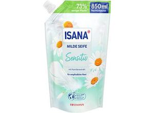 4305615901541 - ISANA Milde Seife Sensitiv Flüssigseife Nachfüllpackung 085 l