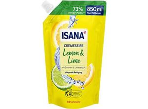 4305615961644 - ISANA Lemon & Lime Flüssigseife Nachfüllpackung 085 l