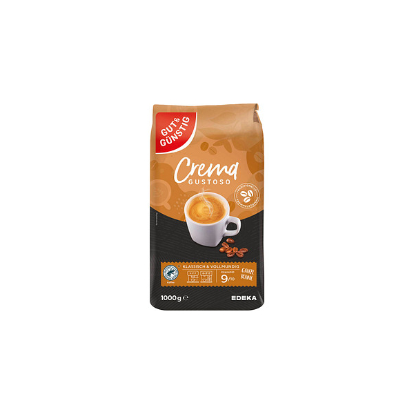 4311501040751 - Crema Gustoso Kaffeebohnen Arabicabohnen kräftig 10 kg 4311501040751 GUT&GÜNSTIG