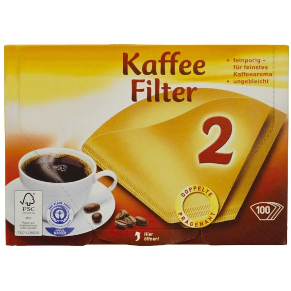 4311501406977 -  G&G 2129554008 Gr2 Kaffeefilter naturbraun 4311501406977 HEAD 212955