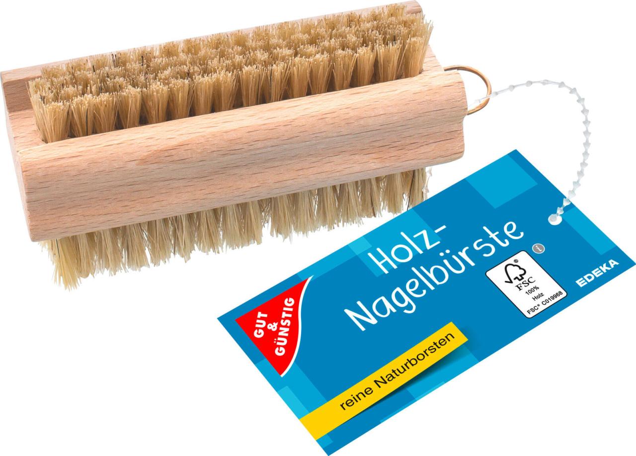 4311501525159 - Nagelbürste braun Holz 4311501525159 GUT&GÜNSTIG