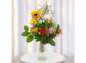 4311532433256 - Blumenstrauß Feldstrauß mit Vase verschiedene Größen