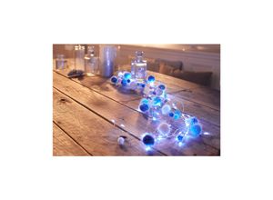 4311536041969 - LED Schneeballschweif - versch Ausführungen - blaue Pompons