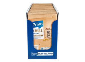 4311536138164 - Priva Bio Papiermüllbeutel 20 x 10 Liter  8er Pack