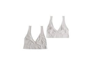 4311536143700 - Spirit of Colours Damen Bustier 2er Pack weiß - Gr S M - versch Ausführungen