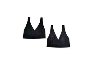 4311536143731 - Spirit of Colours Damen Bustier 2er Pack schwarz - Gr L XL - versch Ausführungen