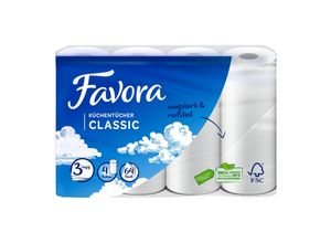 4311596015382 - Favora Küchentücher 3-lagig 4 x 64 Blatt - Inhalt 2