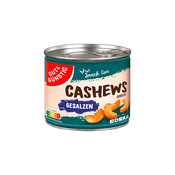 4311596421039 - geröstet & gesalzen Nüsse 1500 g Cashewnüsse 4311596421039 GUT&GÜNSTIG 150 Gramm