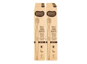 4311596628056 - Blütezeit Holz Zahnbürste Erwachsene mittel 6er Pack