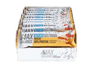 4311596641710 - Maxbalance 40% Active Proteinriegel weiße Schokolade-Vanille 50 g 15er Pack