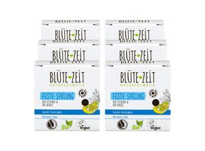 4311596656622 - BLÜTE-ZEIT Feste Spülung Normales Haar Bio-Zitrone & Bio-Birke 60 g 6er Pack